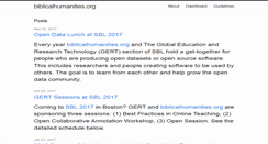 Desktop Screenshot of biblicalhumanities.org